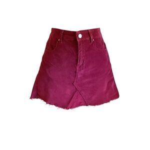 Blue Blush Maroon Skirt WORN ONCE Size Small